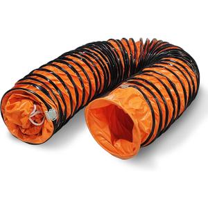 32FT Ducting Hose 10 Inch PVC Flexible Duct Hosing with Adjustable Rope for Utility Blower Exhaust Fan