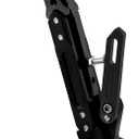 Motorcycle Kickstand Adjustable Tripod Holder Universal Aluminum Motor Scooter Modified Foot Side Stand Motorcycle Accessories (Black)