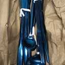 24-Piece Flatware Set, 18/0 Stainless Steel Knife Fork Spoon Teaspoon Silverware Set, Service for 6, MIrror Blue