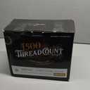 TEXAS LINEN CO. 100% Egyptian Cotton Sheets King Size - 1500 Thread Count King Size Sheets Set, 4 PC Luxury Bedsheet (Light Grey), Soft, Cooling, 17" Deep Pocket Sateen Weave Bedsheet Set