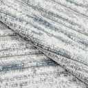 Modern Abstract 2x8 Runner Rug Non Slip Non Shedding Rug Low Pile Stain Resistant for Bedroom Hallway Kitchen,Blue/Grey