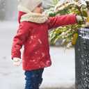 Evridwear Toddler Mittens Girl Boy Mittens 3 Pairs Knitted Stretch Gloves for Kids Toddler Winter Warm (4-6Years, Rainbow Printing)