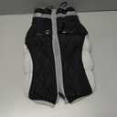 FUAMEY Dog Coat for Large Dogs,Waterproof Dog Winter Jacket with Harness Built in Puppy Cold Weather Coats Reflective Pet Vest with Zipper Warm Fleece Dogs Snowsuit Windproof Black M