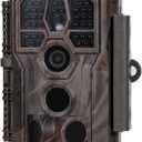 GardePro E5S Trail Camera (Non-Cellular, Non-WiFi), 64MP Photo & 1296P HD Video, 0.1s Trigger, 100ft No-Glow Night Vision, Motion Activated Wildlife Camera