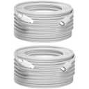 USB C Cable 15ft,USB C to USB C Cable 60W Fast Charging 2 Pack, Extra Long Type C Cord Compatible with MacBook/iPad/iPhone 17/16/15 Serie/Samsung Galaxy S24/Switch/Lenovo/Dell/HP/Any USB-C Device (Off White)