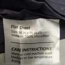 Twin Flat Sheet, 66x96 Inches, Brushed Microfiber, Navy Blue