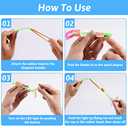 WELLVO 60Pcs Rocket Helicopter with LED Lights 30 Launchers + 30 Glow Rocket Helicopters Glow in The Dark Party Supplies Flying Outdoor Toys Party Favors for Kids 8-12,4-8