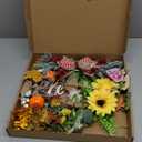 Interchangeable Welcome Sign for Front Door with 4 Seasonal Wreaths and 21 Changeable Icons, Farmhouse Rustic Outdoor Welcome Signs Porch, Holiday Spring Summer Winter Fall Decorations for Home Gifts