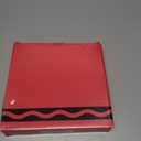 Crayola Color Pop Scarlet Red and Gold Star Party Supplies (12 Paper Plates, 12 Paper Straws, 12 Place cards, 24 Napkins) for Birthdays, Christmas, Graduations, Fourth of July (5CLP1013)