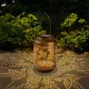 Solar Lanterns Outdoor, Hummingbird Garden Decoration, Waterproof LED Hanging Lights, Metal Solar Decor for Yard Deck Patio Lawn,Birthday Gift for Women,Mom,Grandma