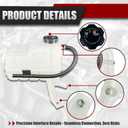603102 Coolant Reservoir Tank with Sensor & Cap - Direct Fit Replacement for 1999-2007 Chevy Silverado 1500 HD, 2002-2006 Cadillac Escalade, 2000-2006 Suburban/Tahoe, 1999-2006 GMC Yukon/Sierra