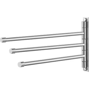 KES Bathroom Towel Bar 13.8 Inch Swing Arm Wall Mount Swing Out 3-Arm Towel Holder SUS304 Stainless Steel Brushed Finish, A2102S3-2