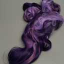 ANOGOL Hair Cap+Mix Purple Wig Lavender Violet Wigs with 2 Ponytails Long Violet Lavender Curly Ponytail Wig for Lolita Cosplay Halloween Women Costume Pigtails Party Wigs for Mardi Gras (Mix Purple)