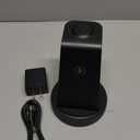 Wireless Charger for Samsung: 3 in 1 Wireless Charging Station for Samsung Galaxy Watch 8 7 6 5 4 3 Pro Classic Galaxy Buds - Charger Dock Stand for S25 S24 Ultra S23 S22 S21 Note Z Fold Android (Black)