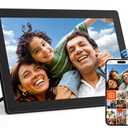 10.1" WiFi Digital Picture Frame with IPS Touch Screen, Smart Digital Photo Frame with 16GB Storage, Auto-Rotate, Wall Mountable, Share Photos Instantly via App, Gift for Women & Men