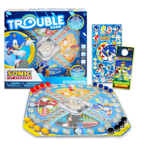 Sonic the Hedgehog Pop Up Board Game - Bundle with Sonic Board Game for Kids | Sonic the Hedgehog Games for Birthday Party