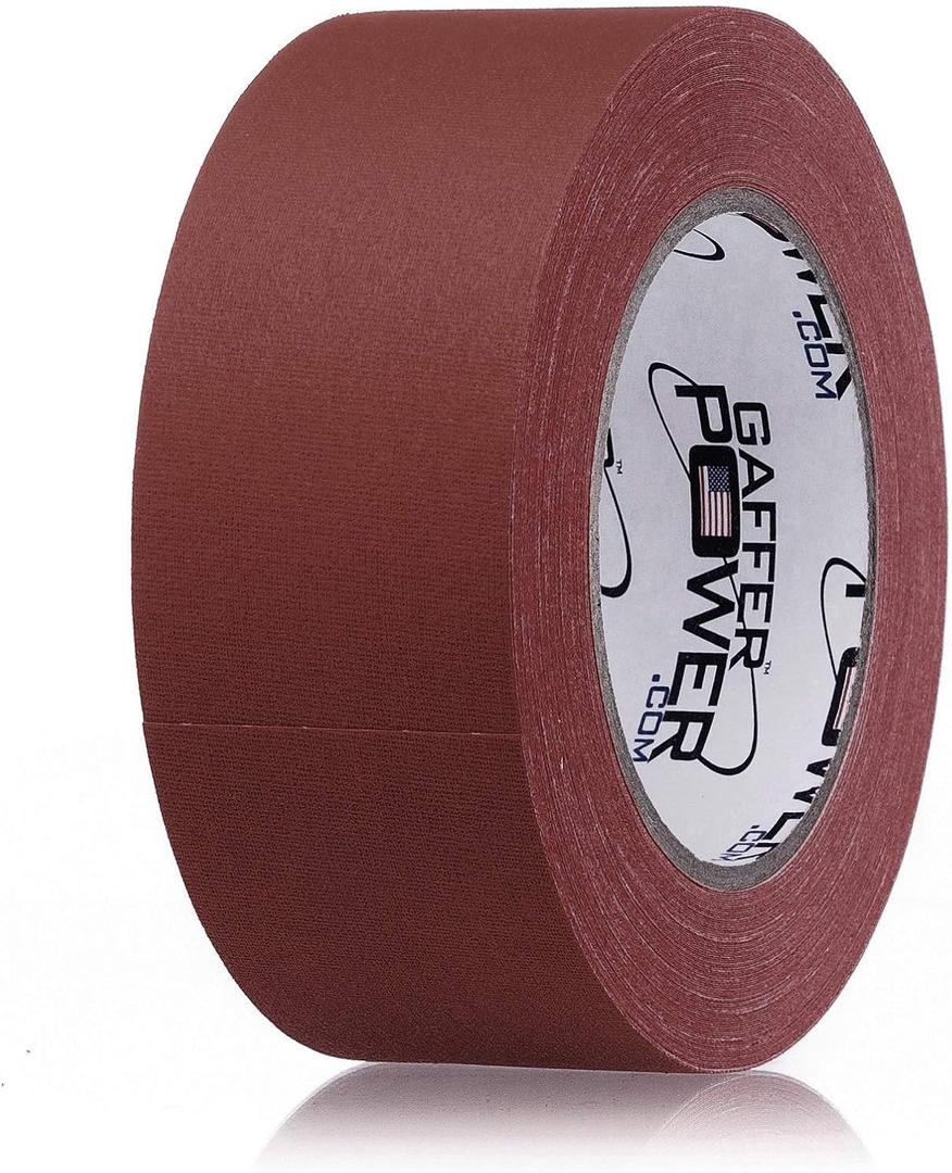 Gaffer Power Gaffers Tape 2 Inch | Deep Rich Burgundy | USA Made Quality | Leaves No Residue (2 inches X 30 Yards)