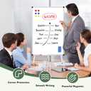 Magnetic Whiteboard Easel Stand, Dry Erase 36 x 24 White Board with Height Adjustable Tripod Stand, 3' x 2' Flipchart Easel Stand Presentation Board, 6 Magnets, 1 Eraser, 2 Pens