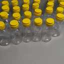 24 Pcs Clear Plastic Honey Bottles Plastic Skep Style Jar Honey Squeeze Bottle Empty Refillable Honey Dispenser with Flip Top Lids Leak Proof Honey Containers Holders for Storing and Dispensing (12oz)