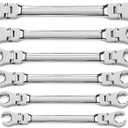 GEARWRENCH 6 Pc. Flex Flare Nut Wrench, Metric - 81911D (6-piece kit)