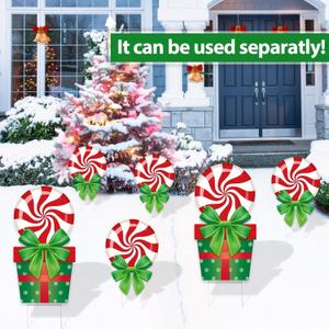 Christmas Candy Yard Stakes
