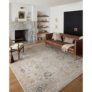 Loloi II Monroe Collection MON-04 Natural/ Multi 2'-6" x 4'-0" Accent Rug