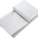 Picheng Vinyl Faux Leather Sheets:Gray White Smooth Faux Leather Fabric Waterproof 54" x 36" Vinyl Upholstery Leather Soft Synthetic for Upholstery Car, Bags,DIY Crafts (Gray White)