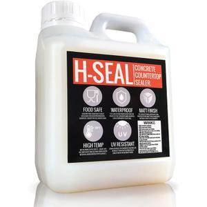 Concrete COUNTERTOP/WORKTOP Sealer | Food Safe/Grade | High Temp | Matte Finish | Waterproof | UV Resistant (1 Liter)