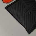 Cuisinart Grilling Prep & Serve Trays, 17x10.5 inch BBQ Tray Safe for Food Handling, 2 Dishwasher Safe Nesting Trays Black & Red, Perfect Grilling Accessories for Cooked & Raw Meat, Fits 6 Burgers