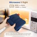 Comfytemp Shoulder Heating Pad Microwavable for Rotator Cuff, Wearable Microwave Moist Heating Pad, Shouder Wrap for Frozen Shoulder Relief, Recovery Items for Women Seniors (M/L)