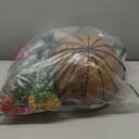 2 Set Outdoor Artificial Hanging Baskets, 32 Pcs Artificial Flowers Hanging Planters for Spring Summer Front Porch Patio Yard Garden Home Decor (Purple, Yellow, Hot Pink, Creamy White)