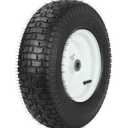 GICOOL 16x6.50-8 Tubeless Tire and Wheel, 16x6.5-8 Lawn Mower Tires, 3"-4.5" Offset Hub, 3/4" or 5/8" Bearing, Universal Fit Riding Mower and Garden Tractor Front Wheel, 4 Ply, S-Turf Pattern, 2 Pack