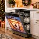 Removable Dishwasher Magnetic Cover, 25.59x23.03in, Waterproof Reusable Magnet for Kitchen Appliance Decor (Santa Claus, 25.59x23.03in)