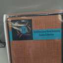 INOVADAY 100% Blackout Curtains for Bedroom, Black Out Curtains 84 Inch Long, Clip Rings Linen Blackout Drapes, Thermal Insulated Room Darkening for Living Room, 2 Panels - Midnight Blue, W50xL84