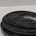 Sprinkler Flat Soaker Hose 50 ft (25 ft 2-pack) with Garden Staples and Splitters, PVC Drip Line Irrigation Hose for Lawn, Garden Beds (Black)