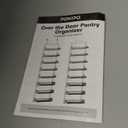 POKIPO 8 Tier Over The Door Pantry Organizer, 2 IN 1 Wall Mount or Hanging Spice Rack Seasoning Shelves with Adjustable Basket, Back of Door Organizer and Storage for Kitchen Cabinet and Room Closet