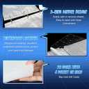 2 x Protective Trading Card Sleeves for 3 Ring Binder - 4 Pocket Double Sided Collection Binder Album for 400 Cards, Durable Scratch-Resistant PU Cover, Portable Organizer for MTG & Game Cards (Green Elf)