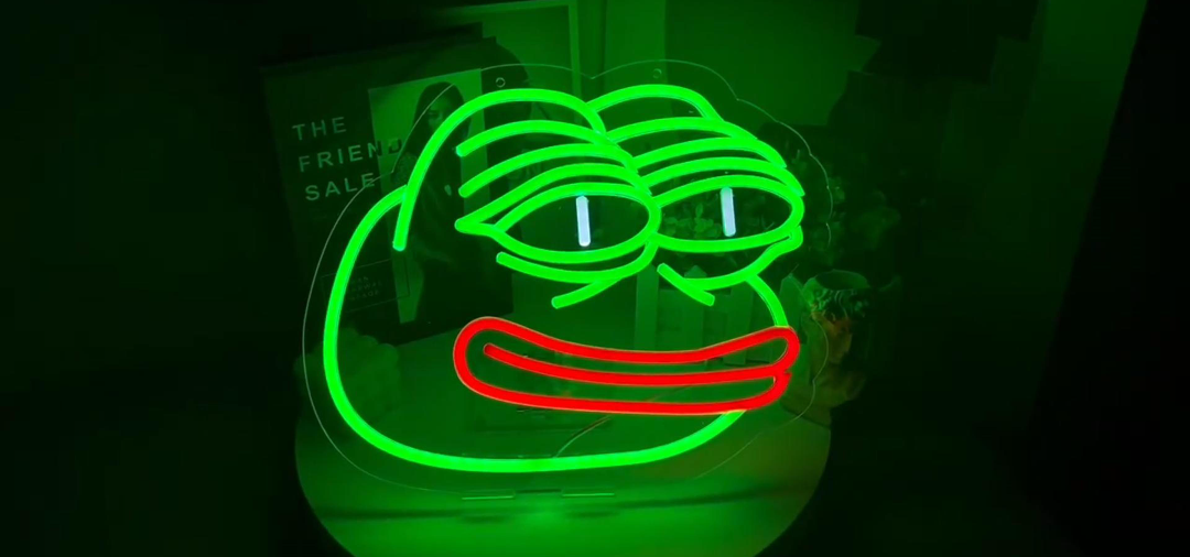 Sad Frog Neon Sign for Wall Decor, Dimmable Funny Frog Neon Lights for Bedroom Living Room Game Room Man Cave, USB Powered with Switch, Brithday Gift for Friends