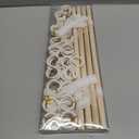 POVETIRE Headband Holder Head Bands Organizer for Girls, Baby Headbands Hair Accessories Organizer Storage Wall Hanging Decor for Nursery Toddler Girls Room (2Pcs-Beige)