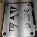 Aoviho Adjustable Laptop Stand for Desk,Portable Laptop Stand Holder and Riser,Foldable Aluminum Notebook Computer Stands for MacBook Air Pro HP Lenovo Dell Samsung Chromebook, 10-15.6 inch, Silver