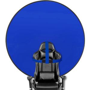 Portable Blue Screen Chair, 57 in BlueBackdrop with Stand Double Sided Foldable Screen Background, Chroma Key, Blue Backdrop for Chair Photography Streaming Gaming Photo Zoom Video Chats and Meeting