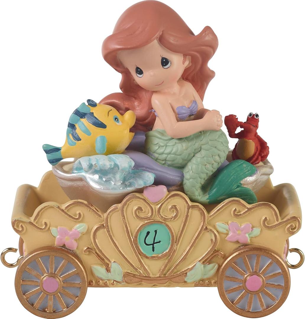 Precious Moments Disney Princess Birthday Parade Figurine, Red, 4.5 inches