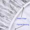 Walrus Round Vinyl Fitted Tablecloth with Flannel Backing Elastic Edge Design Table Cover Waterproof Oil-Proof PVC Table Cloth Stain-Resistant Best for 37"-44" Round