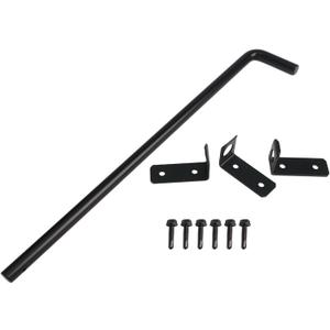 Heavy Duty Cane Bolt Drop, Rod Gate Drop Pin, Wooden Fence Latch For Gates, Metal Gates Doors Stopper For Gate Ground, Fence Metal Cane Bolt(18in)