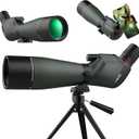 25-75X80 Spotting Scope for Shooting Hunting - Spotter Scopes with Tripod Phone Adapter Waterproof HD Scope for Target Shooting Bird Watching