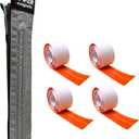 RE-U-ZIP Self-Closing Magnetic Entry Strip | Hands-Free Dust Barrier Zipper Alternative for Plastic Sheeting | Reusable, Custom Placement & Works Under Negative Air | Starter KIT