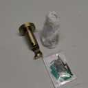 Ivilon Ceiling or Wall Mount Curtain Rod Brackets Holders for Curtain Rods of 7/8 and 1 Inch Diameter. Set of 2. Color Warm Gold