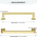HOME EDIT 10 Pack 5 Inch Brushed Gold Cabinet Handles Solid Zinc Alloy Pulls for Kitchen Cupboard & Drawer Hardware