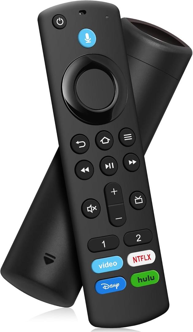 Replacement Voice Remote Control Fit for All Fires-Series Smart TVs Cube (1st/2nd/3rd Gen), 4K/4K Max (1st/2nd), TV Stick (2nd/3rd Gen), TV Stick Lite/HD, Smart TV 3rd Gen, for Hisense/TCL Smart TV