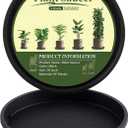 NATSUKY Plant Saucer 10 Inch 2 Pack, 8 10 12 14 Inch Plant Trays Round for Indoors Heavy Duty Plastic Flower Plants Saucers for Pots Outdoors No Holes Drip